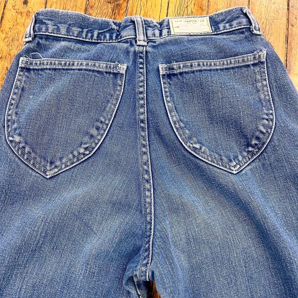 vintage 1970's women's junior's Levis super high rise white tag tapered slim 11 - Picture 4 of 7